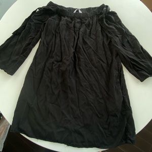 Zara off shoulder black dress
